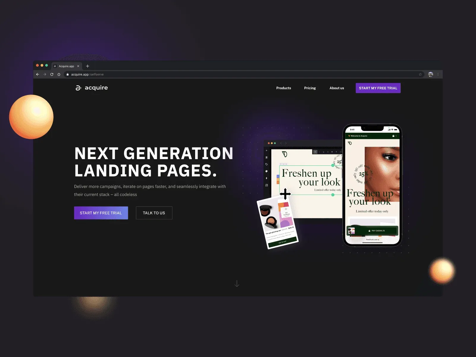 Acquire brand system