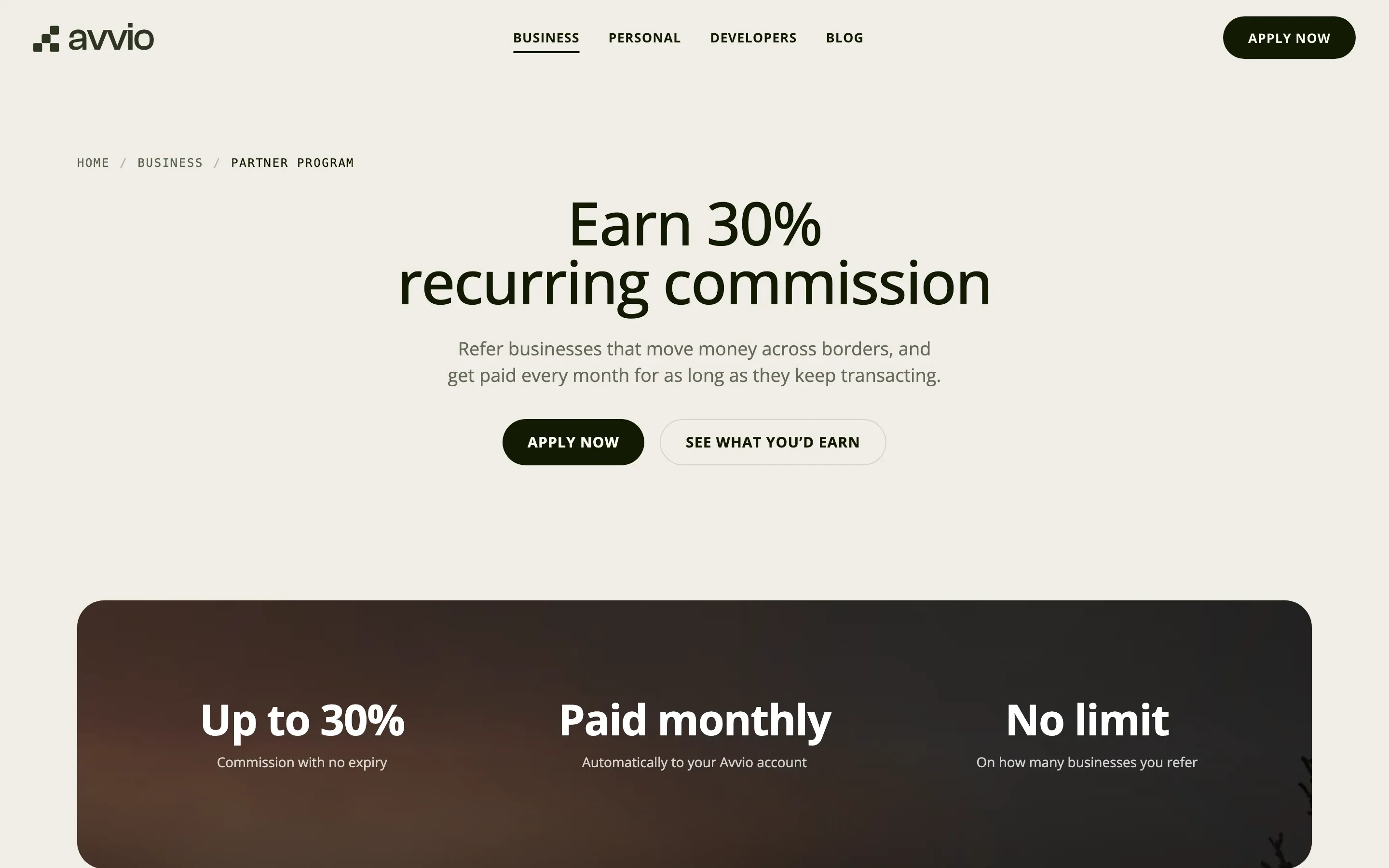 Avvio partner program: earn 30% recurring commission